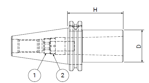 Оправка ISO40 DIN69871 H95 CM4 FRESE